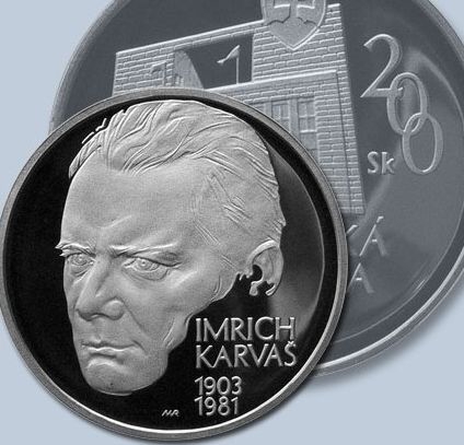 Pamätná strieborná minca k 100. výročiu narodenia prof. Imricha Karvaša